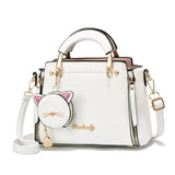 Weiyinxing Female 2024 New Fashion Sweet Lady Handbag Korean Version Casual Personality Cat One-Shoulder Cross-Body Bag Tide
