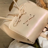 Weiyinxing Celebrities Original Design Ballet Wind Strap Backpack Women's 2024 New Fashion Bow Commuter Backpack