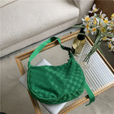 Weiyinxing And Winter Bags, Women's Bags, One-Shoulder Oblique Cross-Lattice Dumplings, Large-Capacity Shopping, Commuter Bags, Sports, Special Bags.