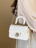 Weiyinxing Wind Chio2nd White Moonlight Small Fragrant Wind Bag Female 2024 New Handbag Chain Single Shoulder Cross-Body Bag