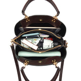 Weiyinxing Chen Female Bag] 2024 Spring / Summer New Fashion Handbag Middle-Aged Large Capacity Spell Color One-Shoulder Cross-Body Bag Tide