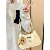 Weiyinxing Bag Girl 2024 New Student Armpit Bag Leisure Bag Cute One Shoulder Bag Korean Version Hand Canvas Bag