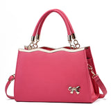 Weiyinxing New Fashion Bow Bride Bag Simple Lady Temperament Handbag Large Capacity One-Shoulder Cross-Body Bag Tide