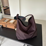 Weiyinxing Women's Large-Capacity One-Shoulder Nylon Bag Bucket Bag Todd Bag Simple Leisure All-Color Handheld Commuter Bag