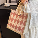 Weiyinxing Box Bento Bag 2024 Canvas Bag Women's Single Shoulder Handbag Ins Ling Case College Students Class Bag Tide