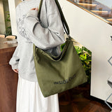 Weiyinxing Korean Version Of Ins Literary Canvas Retro Satchel Male And Female Handbag Commuter Bag Student Shoulder Bag