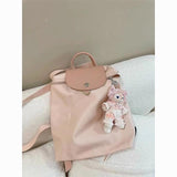 Weiyinxing Canvas Backpack Girls 2024 New Korean Leisure Handbag Students Go To Class With Large Backpacks