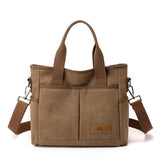 Weiyinxing New Single Shoulder Bag Women's Bag Fashion Versatile Simple Fashion Korean Version Large Capacity Hand-Slung Canvas Bag