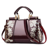 Weiyinxing Patent Leather Bright Face Female Bag Bride Wedding Atmosphere Handbag Large Capacity Women's Single Shoulder Cross-Body Bag