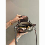 Weiyinxing Women's Bag New 2024 Cracked Dumplings High-Grade One-Shoulder Minority Silver Handbag