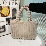 Weiyinxing Autumn And Winter New Plush Bag Fashionable Plush Bag Large Capacity Tote Bag Handbag One Shoulder Bag Women's Bag