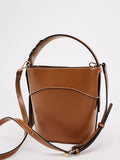 Weiyinxing MYLRF New Women's Bag Fashion Buckle Decoration Popular One-Shoulder Bucket Slant Bag