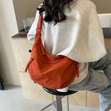 Weiyinxing Style Leisure Canvas Bag Slant Bag Female College Student Commuter Large Capacity Dumpling Bag