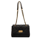 Weiyinxing Bag Girl 2024 New Texture Checkered Embroidery Handbag Fashion Chain Satchel