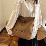 Weiyinxing Korean Version Of Ins Literary Canvas Retro Satchel Male And Female Handbag Commuter Bag Student Shoulder Bag