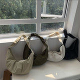 Weiyinxing New Style Japanese And Korean Slanted Shoulder Bags Spring Nylon Large-Capacity Dumplings Moon Bags Shopping Bag Tide