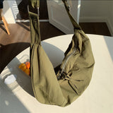 Weiyinxing New Style Japanese And Korean Slanted Shoulder Bags Spring Nylon Large-Capacity Dumplings Moon Bags Shopping Bag Tide