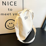 Weiyinxing Korean Version Of Ins Literary Canvas Retro Satchel Male And Female Handbag Commuter Bag Student Shoulder Bag