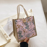 Weiyinxing Box Bento Bag Female 2024 New Fashion Out One Shoulder Carry Bag Versatile Ins Student Carry Bag