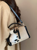 Weiyinxing Wind Chio2nd Lamb Tribe Handbag Bag Female 2024 New Autumn And Winter Commuting Large Bag One-Shoulder Cross-Body Bag