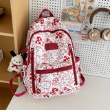 Weiyinxing New Female Graffiti Backpack Korean Cartoon Cute High-Capacity Middle School Student Schoolbag