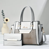 Weiyinxing [Women's Bag] Casual One-Shoulder Women's Bag 2024 New Large Capacity Child Mother Bag Bright Leather Fashion Handbag