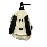 Weiyinxing Puppy Canvas Backpack Girl Chic Soft Girl Cute Summer Canvas Backpack Student Backpack