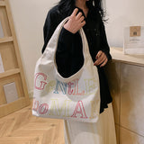 Weiyinxing Niche Handbag 2024 New Gentlewoman Large Capacity Letter Tote Bag Versatile Shoulder Bag