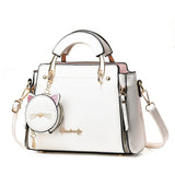 Weiyinxing Female 2024 New Fashion Sweet Lady Handbag Korean Version Casual Personality Cat One-Shoulder Cross-Body Bag Tide