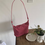 Weiyinxing Korean Version One-Shoulder Armpit Bag Nylon Bag Simple Light Leisure Bucket Bag Handbag Handbag Fashion