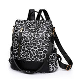 Weiyinxing Women's Autumn And Winter New Large-Capacity Lady's Anti-Theft Backpack Leopard Print Korean Version Fashion Leisure Backpack