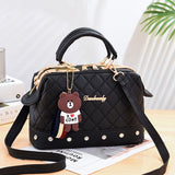 Weiyinxing Female 2024 Autumn And Winter Handbag Korean Version Of Fashion Atmosphere Steel Clip Ling Ge Pillow Bag One-Shoulder Cross-Body Bag
