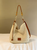 Weiyinxing & KITE Binhai Weekend Tote Bag Female Large Capacity Summer Woven Bag Grass Woven Shoulder Cross-Body Bag