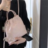 Weiyinxing Women's Bag 2024 New Trend Brand Korean Minority Fashion Double-Shoulder Bag Diamond Hand Chain Small Fragrant Wind Bag