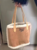 Weiyinxing New Lamb Bag Winter New Vintage Todd Bag Fashionable One-Shoulder Handbag