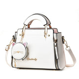 Weiyinxing Female 2024 New Fashion Sweet Lady Handbag Korean Version Casual Personality Cat One-Shoulder Cross-Body Bag Tide