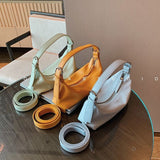 Weiyinxing New Style Chao Baitai Lady's Shoulder Bag, Pillow Bag, Stick Bag, Armpit Bag, One Shoulder Handbag, Black Bag.