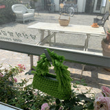 Weiyinxing Bian Chunxia Handbag Hand-Woven Women's Bag Leisure Small Fresh Hollowed-Out Bag Minority Design Holiday Bag