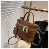 Weiyinxing Sense Small Bag Female 2024 Spring And Summer New Fashion Versatile Cross-Slung Bucket Bag Retro Fashion One-Shoulder Handbag
