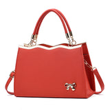 Weiyinxing New Fashion Bow Bride Bag Simple Lady Temperament Handbag Large Capacity One-Shoulder Cross-Body Bag Tide