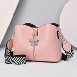 Weiyinxing Chen Female Bag] 2024 New Bow Knot Shell Bag Simple Large Capacity Fashion Pure Color Cross-Body Bag