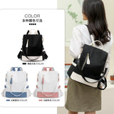 Weiyinxing Women 2024 Summer New Ladies Leisure Backpack Fashion Oxford Anti-Theft Travel Backpack