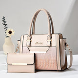 Weiyinxing [Women's Bag] Casual One-Shoulder Women's Bag 2024 New Large Capacity Child Mother Bag Bright Leather Fashion Handbag