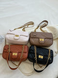 Weiyinxing Female Xiaoxiangfeng 2024 New Style Korean Version Bai Jie Oblique Arm Bag Texture Commuter Fashion Chain Small Square Bag