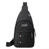 Weiyinxing Men's Chest Bag Oblique Cross-Pack Travel Small Backpack Oblique Backpack Men's Bag Sports Korean Version Chest Bag