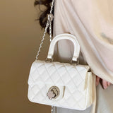 Weiyinxing Wind Chio2nd White Moonlight Small Fragrant Wind Bag Female 2024 New Handbag Chain Single Shoulder Cross-Body Bag