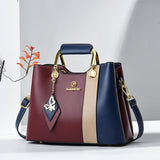 Weiyinxing New Collision Color Middle-Aged Lady Bag Versatile Leisure Armpit Bag Temperament Mom Bag One Shoulder Carrying Cross-Body Bag