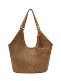Weiyinxing Wind Chio2nd Manchester City Park Tote Bag Women's Leisure Large Capacity Woven Straw Bag Handbag Shoulder Bag