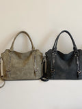 Weiyinxing Women's Bag Vintage Leisure One-Shoulder Handbag Large-Capacity Tote Bag Lady's Commuter Bag