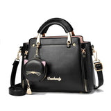 Weiyinxing Female 2024 New Fashion Sweet Lady Handbag Korean Version Casual Personality Cat One-Shoulder Cross-Body Bag Tide
